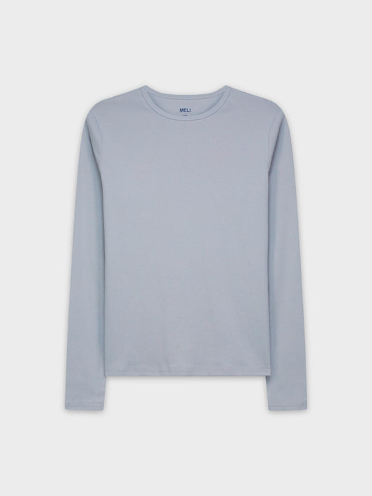 CLASSIC TEE LONG SLEEVE-LIGHT BLUE-0