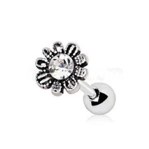 316L Stainless Steel Avant Garde Daily Flower Cartilage Earring-0